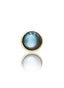 Kolczyk do ucha "1 stone labradorite" -  złoty tytanowy labret z labradorytem