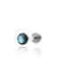 Kolczyk do ucha "1 stone labradorite" -  tytanowy labret z labradorytem