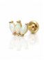 Earring "Siren" - 14K gold labret with opal