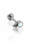 Ear piercing "Opal dots" - titanium labret with opal