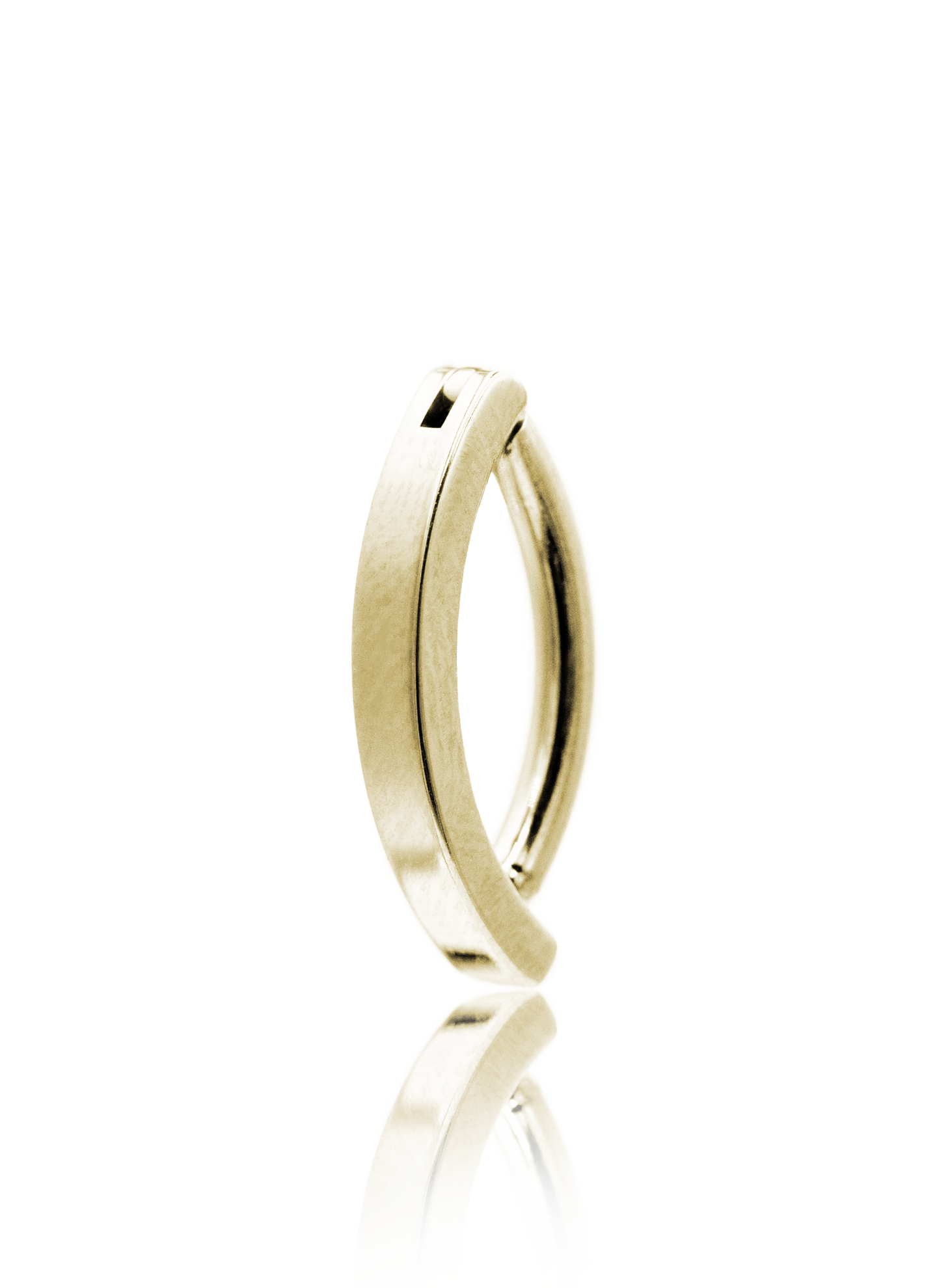 Kolczyk do pępka "Empty space" - anodyzowany tytanowy kolczyk z cyrkoniami