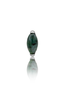 Kolczyk do ucha "1 long stone greenish" - tytanowy labret z kamieniami