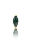 Kolczyk do ucha "1 long stone greenish" - anodyzowany tytanowy labret z kamieniami