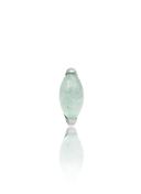Earring "1 long stone light green" - titanium labret with stones