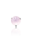 Kolczyk do ucha "1 stone pink" - tytanowy labret z kamieniami