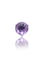 Kolczyk do ucha "1 stone purple" - tytanowy labret z kamieniami