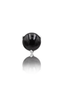 Kolczyk do ucha "1 stone black" - tytanowy labret z kamieniami
