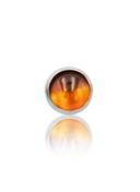 "1 stone red" ear stud - titanium labret with stones