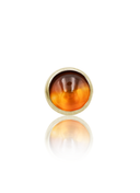 "1 stone red" ear stud - anodized titanium labret with stones