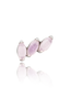 Kolczyk do ucha "3 stone pink" - tytanowy labret z kamieniami