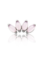Kolczyk do ucha "4 stone pink" - tytanowy labret z kamieniami