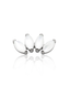 Kolczyk do ucha "4 stone white" - tytanowy labret z kamieniami