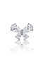 Kolczyk do ucha "Clear butterfly" - tytanowy labret z motylem z cyrkoniami