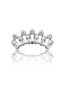 Kolczyk do ucha "Crown for U" - tytanowy labret z cyrkoniami