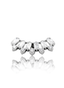 Kolczyk do ucha "Crown for U" - tytanowy labret z cyrkoniami