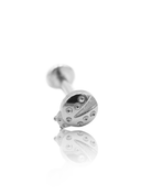 "Ladybird" earring - titanium screw cap