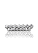 Earring "Neon lights" - titanium labret with zircons