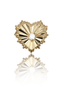 Kolczyk do ucha "One heart" - 14K złoty labret