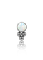 Kolczyk do ucha "Opal dots" - tytanowy labret z opalem