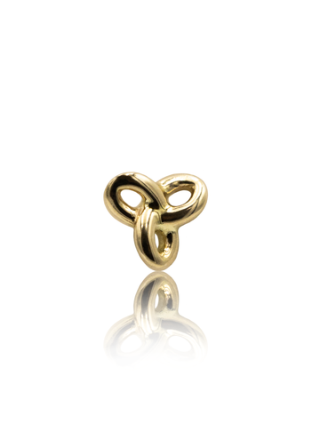 Kolczyk do ucha "Pretzel" - 14K złoty labret