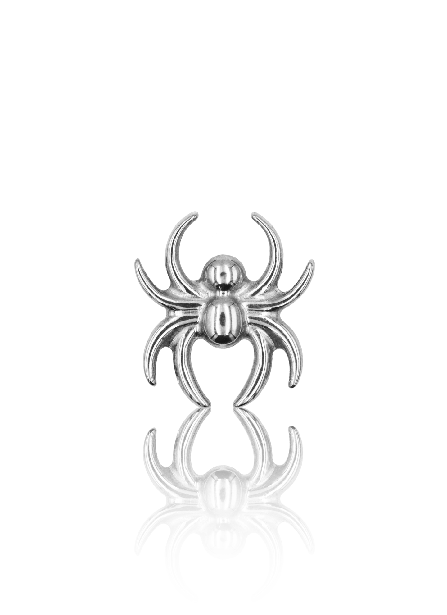 Kolczyk do ucha "Small spider" - tytanowa nakrętka