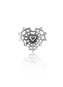 "Spider love" earring - titanium labret spider web