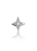 Kolczyk do ucha "Star zirconia" - tytanowy labret z pojedynczą cyrkonią
