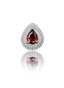Kolczyk do ucha "Third eye red" - tytanowy labret