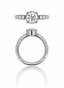 "Big one" earring - titanium clicker with a large cubic zirconia