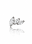 "Trio" earring - titanium labret with zircons