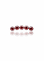 Kolczyk do ucha "Ruby arc" -  tytanowy labret z czerwonymi cyrkoniami