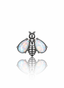"Bee or not to bee" earring - titanium bee labret with opals
