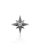 "Shining star" earring - titanium star labret with zircon