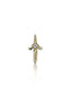 Kolczyk do ucha "Golden dagger" - 14K złoty labret