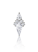 "Diamond crystal" earring - titanium labret with zircons