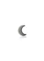 Kolczyk do ucha "Moon" - tytanowy labret księżyc