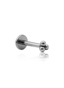Kolczyk do ucha "Trójeczka" - tytanowy labret