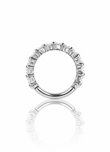 "Big zirconias" earring - titanium clicker with zirconias