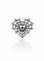 "Spider love" earring - titanium labret spider web