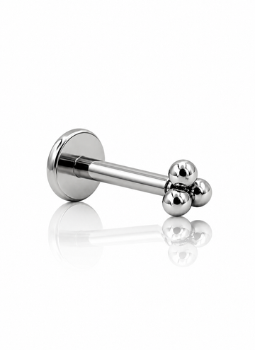 Earring "Three" - titanium labret