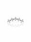 Kolczyk do ucha „Crystal arc” – tytanowy labret z pięcioma cyrkoniami